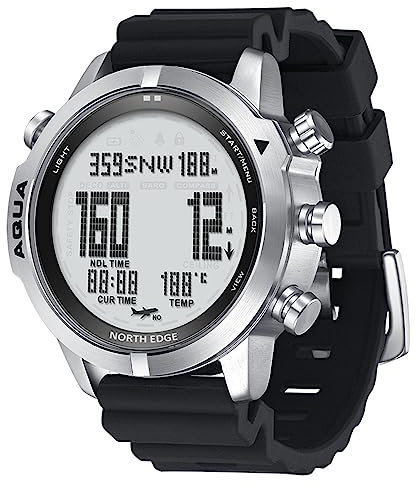 Lixada Digital Dive Watch for Men Dive Computer Watch Scuba Diving Watches Men's Wrist Watches with Compass Altimeter Barometer