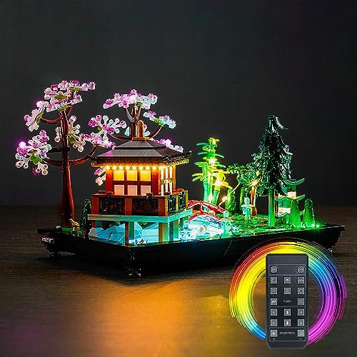 Fernbedienung Licht-Kit Kompatibel mit Lego 10315 Tranquil Garden (Kein Modell), Led Beleuchtungs Set für Icons Garten der Stille Kreatives Geschenk für Erwachsene