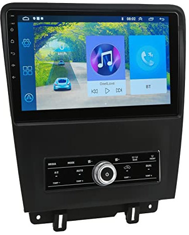 10-Zoll-Autoradio, Tragbarer Drahtloser Touchscreen-Auto-Automatik-Multimedia-Player mit Rückfahrkamera-Autoradio, für Android 11 GPS-Navigation Carplay, Mustang 2010-2014