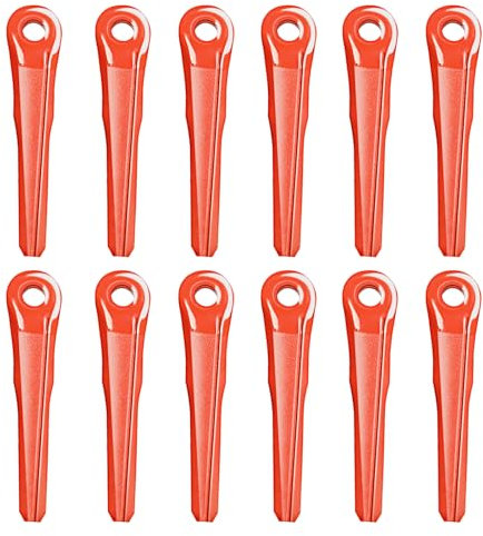 Ciuouient Paquete de 12 cuchillas de repuesto de plástico compatibles con cuchillas Stihl PolyCut 6-2,7-3, 28-2 y 48-2 de 145 mm (reemplaza #4002-007-1000, 4002 007 1000, 40020071000)