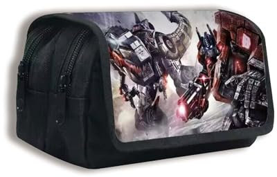 Shamoparty Optimus Prime Federmäppchen, Erweiterbar Mäppchen Teenager mit Großer Fächer, Federmäppchen Für Kinder Junge Studenten Erwachsene Federtasche,Coole Szenen von Autobots[E]