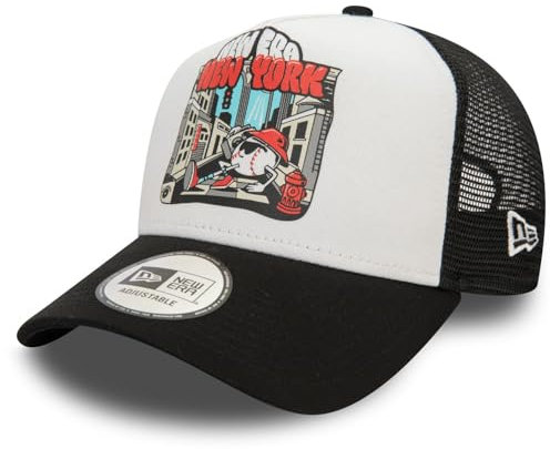 New Era A-Frame Mesh Trucker Cap - Graphic Print schwarz