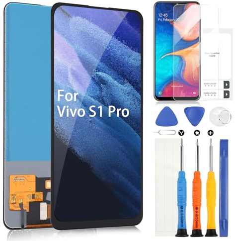 ARSSLY Pantalla para Vivo S1 PRO / X27 / V15 PRO 6,39 LCD Pantalla Táctil Asamblea Reemplazo Pantalla de Cristal Digitalizador con Kit de Herramientas de Reparación