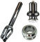 Chilli Pro Scooters Slim Cut Stunt-Scooter Fork IHC Komplett Set mit Steuersatz Trick Roller Ersatz Tuning Gabel passend für 100 I 110 I 120mm Rollen Chrome