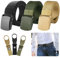 ZYNERY 3 Stück Arbeitsgürtel, 150cm Verstellbarer Arbeitsgürtel für Damen und Herren, Unisex Nylon Canvas Gürtel, Taktischer Outdoor Gürtel für Arbeit und Reisen
