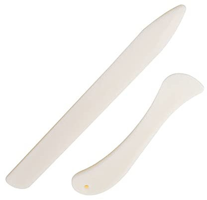 EHOTER Papier Falzbein aus Kunststoff Spitz Knochen Werkzeug für Papierhandwerk Kartenherstellung Büromaterial und Handgefertigte Bücher