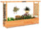 COSTWAY Fioriera da Esterno con Grigliato, Pergolato, Fori di Drenaggio, Aiuola Verticale per Piante Rampicanti, Vite e Fiore, per Giardino, Terrazzo e Balcone 200 x 44 x 114 cm (Arancione)