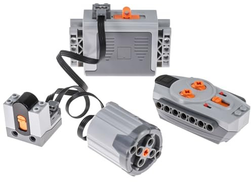 BrickBounty 5 Pcs Motor Kit Power Functions Compatible with Lego-Motor, Motor Set Technical Parts for STEM Assembled Building Block, Control Function for MOC Bricks