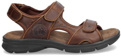 Panama Jack Sandalias Exteriores de Piel Marrón Salton Basics C4 Para Hombre