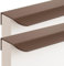 JIALUO0318 Versteckter Griffe Aluminiumlegierung Türgriff Möbelgriffe Unsichtbare Knöpfe Schrankgriffe Schubladengriff Küchengriffe 2 Stück (Braun,Length 300mm)