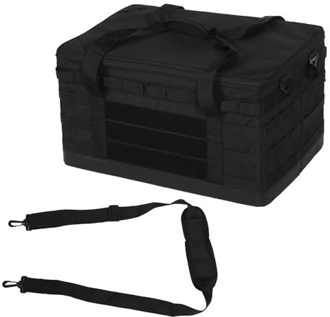 Otufan Camping-Aufbewahrungstasche, 60 l Kochutensilien-Organizer-Tasche mit herausnehmbaren Trennwänden und rutschfesten Füßen, mehrere Taschen,