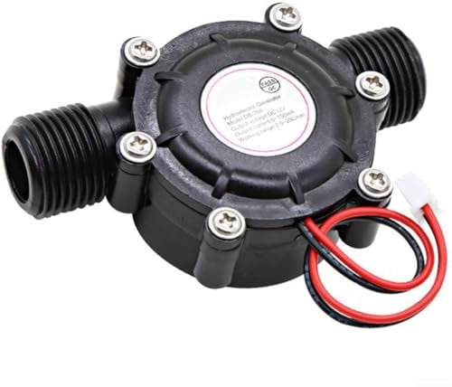 YUANGANG Wasserturbinengenerator, Hydrogenerator 12V DC Generatoren Hydroelektrischer Heimgenerator Wasserladewerkzeug (5V DC Ausgang)