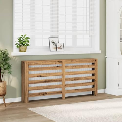 Lauuoeriau Radiator Cover Artisian Oak 175x20x82 cm Engineered Wood