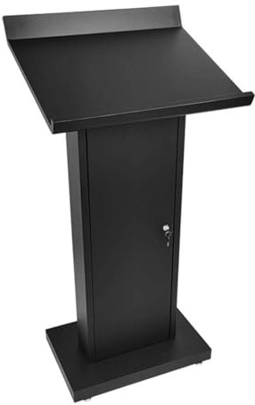 GXJBGYUSFT Tragbare Rednerpulte Edelstahl-Podeste Mit Großem Stauraum Podiumsständer Hochleistungs-Konferenztisch Stehpult