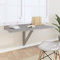 LLEZKBR Furniture Select Klapptisch Wandtisch Grau Sonoma 100x60x56cm Holzwerkstoff