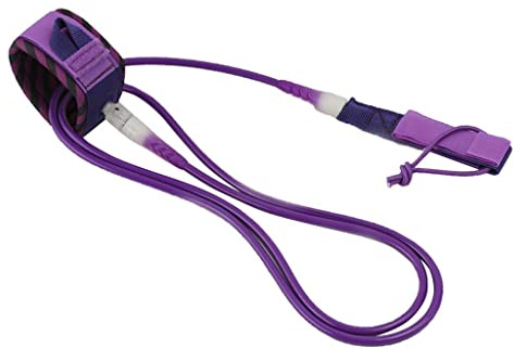 Qianly Paddle Board Surf Leash Sicherungsleine mit Fußschlaufe, Lila 8 ft