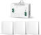 RF433 Funk Lichtschalter Set, Funk-Sender-Sicherheitsschalter und Empfänger-Controller 10A, Funk Schalter 240V, Wandlichtsschalter, Funk-Wandschalter, Funk-Lichtschalter, Funkschalter Batterielose