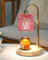 HAIDOLIANG Scented Candle Warmer Lamp with Timer, Adjustable Height & Stepless Dimmable – Birthday Gifts for Women/Mum, Home Decor Bedroom Essentials (Pink)