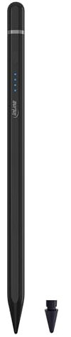 InLine Stylet 55468S pour Apple iPad 2018-2025, Pencil 2ème génération, Reconnaissance de l'inclinaison et de la Paume, Batterie USB-C, pour Apple iPad 2025/Air 11/Air 13 Noir