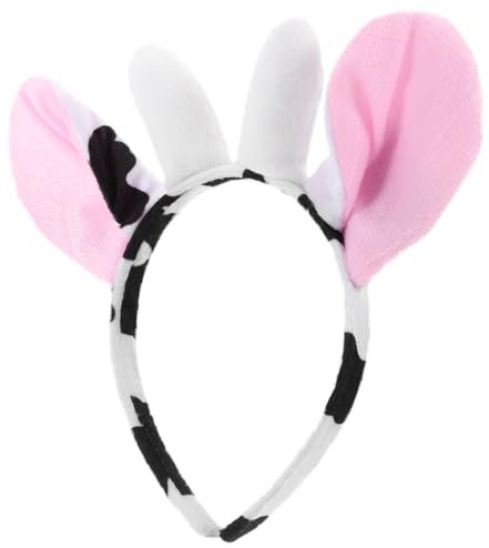 TOVINANNA Bandeau À Oreilles De Vache -Tête De Dessin Animé -Tête Pour Adultes Accessoires Pour Cheveux Pour Filles Et Femmes Fil De Fer