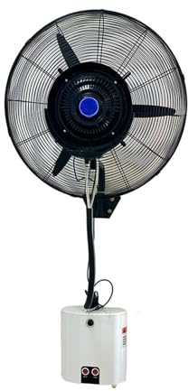 Aioneer Wandventilator Für Den Außenbereich Mit 3 Geschwindigkeiten, Nebelfunktion Für Die Kühlung Von Terrassen, Restaurants Und Werkstätten-One Color-65cm/25.6in