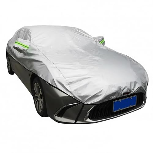 ASBHFC Auto Teilabdeckung für Hyundai Tucson (TL NX4 2004-2009; 2015-2025 2026), wasserdichte Halbgarage mit Spiegeltaschen, Effektiver Frostschutz für Winter & UV-Schutz im Sommer