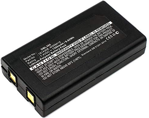 subtel Battery compatible with Dymo 1982171, LabelManager 500TS, 643463 | (1300mAh-7.4V-Lithium-Polymer) for Dymo LabelManager LM-500TS, Wireless PnP, XTL 300, handheld label makers, 1814308, W009415