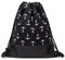 LEAPOP Turnbeutel Hipster Sporttaschen, Anchor Gym Sack Beutel Sportbeutel Tüte Rucksack mit Innentasche und Schlüsselbund (Schwarz Anchor)