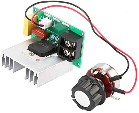 Yanmis Motor Speed Controller, AC 0-220V 8000W Regolatore di Tensione elettronico ad Alta Potenza con Scheda FR-4 per Controllare la velocità del Motore