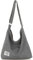 ZhengYue Damen Canvas Handtasche Schultertasche Casual Multifunktionale Umhängetaschen Groß für Schule Shopper Lässige täglich Grau