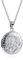 Jovivi Collana Medaglione Portafoto in Acciaio Inox per Donna Ragazza Collana Ciondolo Locket Apribile Porta Foto Memoriale Incisione Fiori Vintage Gioielli Ricordo per Lei Mamma (Argento Rotondo)