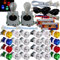 SJ@JX Arcade Game LED Controller Lamp USB Encoder 2 Player Gamepad Microswitch Light Button 8way LED Joystick for Nintendo Switch PC PS3 Retropie Raspberry Pi MAME