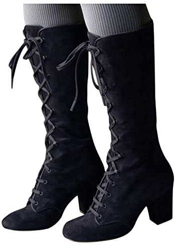 Booties Damen schwarz, Regenstiefel Damen wasserdicht, Damen Stiefeletten Ankle Boots mit Absatz PU Chelsea Booties Modisch Ankle Boots Schuhe Runder Stiefel Damenstiefel Reißverschluss Kurzstiefel