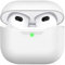 AHASTYLE Case per Airpods 3 Case Cover, Custodia Protettiva in Silicone [LED Anteriore Visibile][Supporto Ricarica Wireless] Compatìbile con Apple Airpods 3 2021 (Bianco, Senza Moschettone)