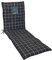 LILENO HOME Sonnenliege Auflage als [1er Set - Rollliege] in Yacht-Karo Anthrazit - Gartenliegen Auflage perfekt für Strandliege - Polster Auflage für Gartenliege (188x60x5cm)