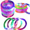 BoloShine LED Armband Set, 12 Stück leuchtende Armbänder 6 Farbe Blinkende Leuchtstäbe Leuchtet im Dunkeln, LED Armreif Leuchtarmbänder Knicklichter für Weihnachten Hallowen Partygeschenke
