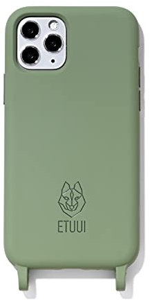 ETUUI Silk Hook Hülle Apple iPhone 12 mini in grün - hochwertige Schutzhülle, Rundumschutz Handyhülle für Smartphone