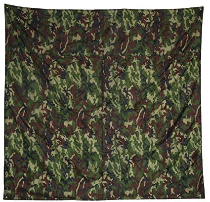 Nimomo Bâche de Tente Anti-Pluie Camouflage Bâche de Tente Anti-Pluie extérieure Abri de Tente léger Portable (2 * 2 m) pour la pêche en Plein air Camping randonnée