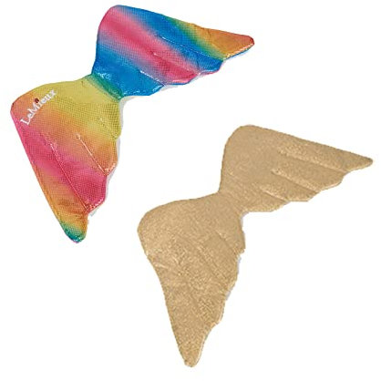 LeMieux Spielzeug Pony Flügel – Einhorn Zubehör – schimmernde goldene Flügel – Geschenk für Kinder – geeignet ab 3 Jahren – Pretend Play – Regenbogen