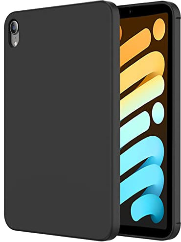 Liquid Silikon Hülle für iPad 10 Generation 2022, Silikon Case Ultra Dünne Voller Schutz Flüssig Silikon Handyhülle [Mikrofaser] für iPad 10. Gen 10,9 Zoll,Black