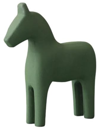 CLISPEED Tischdekoration Holzpferd Figur Dekofigur Dalapferd Deko Objekt Tierfiguren Holz Statue Pferdchen Skulptur Holzfiguren Holzpuppen Ornamente Geschenke Wohnzimmer Tischdeko