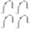 TA-VIGOR 4Pcs Rigid Pipe Strap 90mm(3.54) 2 Holes Tube Straps 304 Stainless Steel U Bracket Tension Tube Clip Clamp for Pipe Fixing