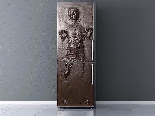 Oedim Han Solo in Carbonite Refrigerator Sticker, Premium Matte Vinyl, 185 x 70 cm, Gray, Carbonite Pattern, Single Use, Rectangular, Outdoor, Star Wars