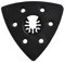 Oniissy Triangular Sand Base, 93mm Flush Triangular Sand Pad Vibrating Saw Blades, Woodworking Tool Accessories Saw Blades, Vibrating Multi Tool Accessories-8PCS