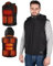 ZEUSFIRE Gilet chauffant hommes et femmes, Gilet Sans Manches Chauffante, Veste chauffante USB avec 2 interrupteurs, 3 températures réglables, 17 zones de chauffage(Batterie Non Incluse)