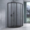 Mai & Mai Box Doccia 80x80x190cm con Piatto Doccia, Cabina Bagno in Cristallo Trasparente con 2 Porte Scorrevoli Ravenna32K Nero