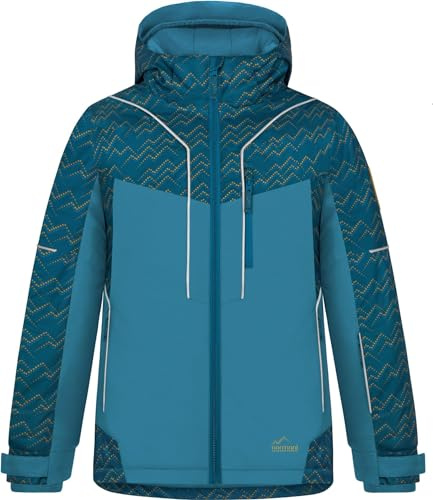 normani Kinder Winterjacke wasserdichte Skijacke mit Abnehmbarer Kapuze Thermojacke Funktionsjacke für Junge und Mädchen