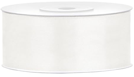 Satinband Auswahl aus 25 Farben und 6 Breiten 3mm 6mm 12mm 25mm 38mm 50mm Dekoband als Deko für Hochzeit, zum Basteln, als Geschenkverpackung
