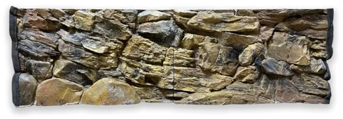 ZooPaul 3D Aquarium Rückwand Struktur Stein 150x50 cm Aquarienhintergrund Hintergrund Terrarium Dekoration