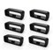 6Pcs Boucles de Bracelet de Montre Compatible avec Huawei Band 6/6 Pro Boucle Montre, 16mm Bracelet Boucle de Retenue, Boucles de Rechange en Caoutchouc pour Huawei Band 6/6 Pro, Noir